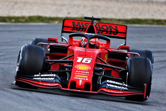 2019年F1バルセロナテスト1回目　シャルル・ルクレール　フェラーリSF90