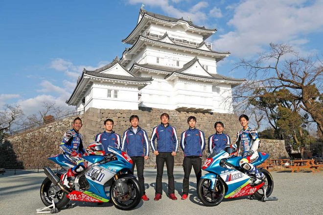 ミクニテリーアンドカリーレーシングは、2019年全日本ロード参戦発表を小田原城で開催