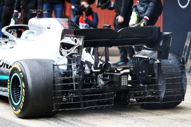 2019年F1バルセロナテスト1回目　バルテリ・ボッタス　メルセデスW10