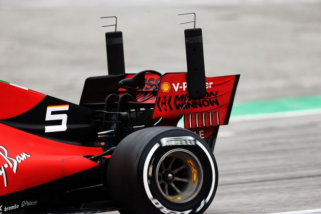 2019年F1バルセロナテスト1回目　セバスチャン・ベッテル　フェラーリSF90