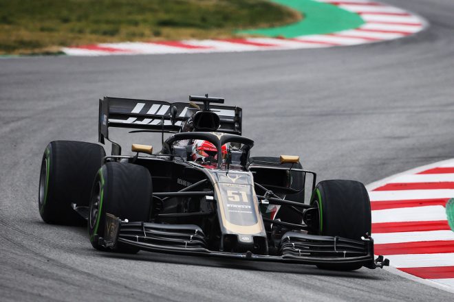 2019年F1バルセロナテスト1回目　ピエトロ・フィッティパルディ　ハースVF-19