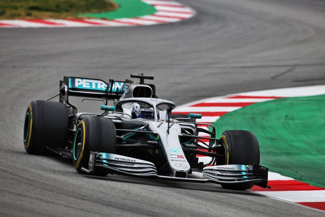 2019年F1バルセロナテスト1回目　バルテリ・ボッタス　メルセデスW10