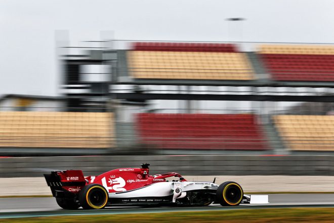 2019年F1バルセロナテスト1回目　キミ・ライコネン　アルファロメオC38