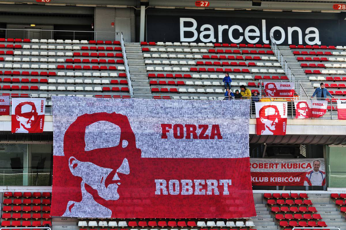 ロバート・クビカを応援するファン