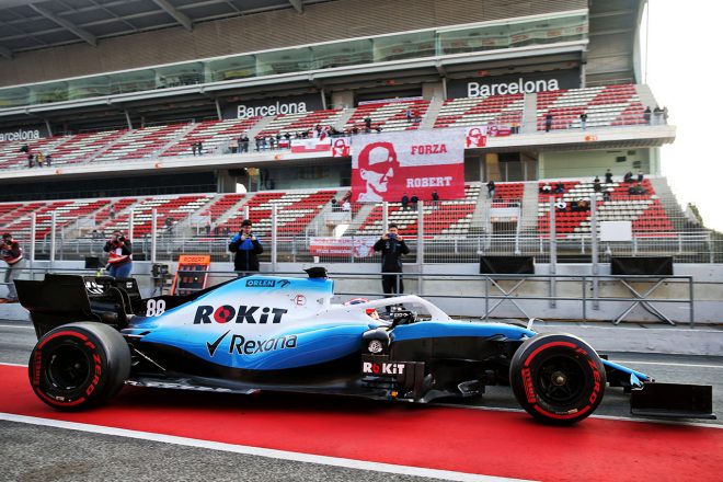 2019年F1バルセロナテスト1回目　ロバート・クビカ　ウイリアムズFW42