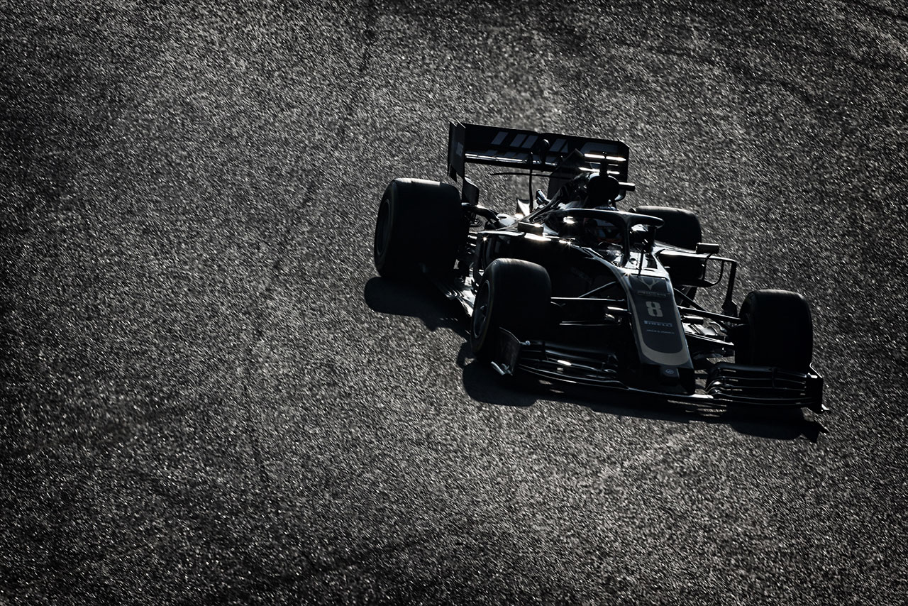 2019年F1バルセロナテスト1回目　ロマン・グロージャン　ハースVF-19