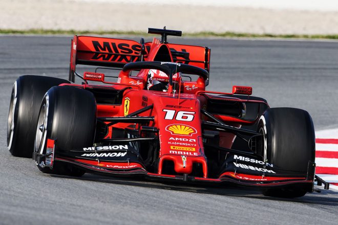 2019年F1バルセロナテスト1回目　シャルル・ルクレール　フェラーリSF90