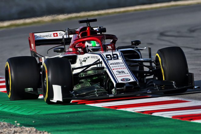 2019年F1バルセロナテスト1回目　アントニオ・ジョビナッツィ　アルファロメオC38