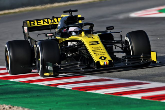 2019年F1バルセロナテスト1回目　ダニエル・リカルド　ルノーRS19