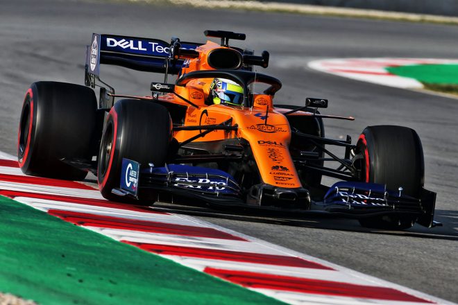 2019年F1バルセロナテスト1回目　ランド・ノリス　マクラーレンMCL34