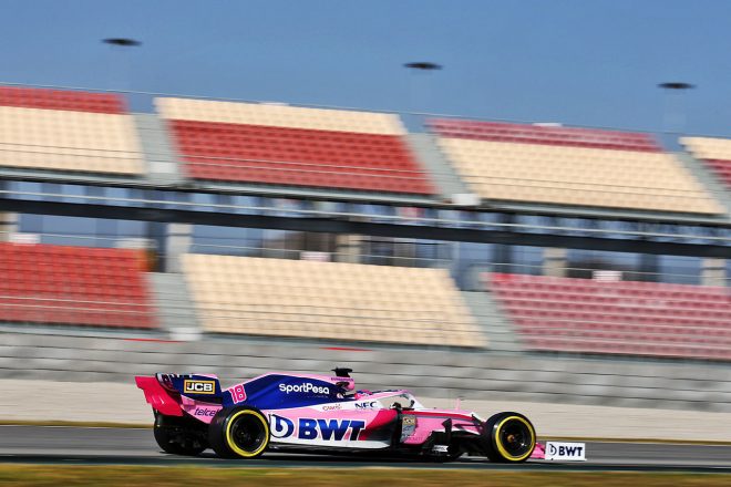2019年F1バルセロナテスト1回目 ランス・ストロール レーシング・ポイントRP19