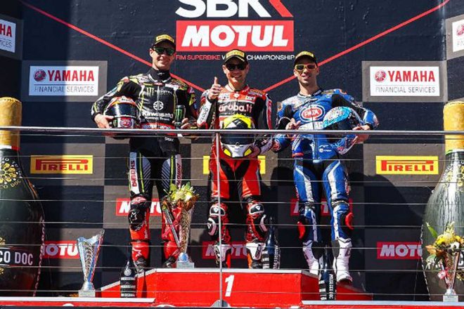 SBKデビュー戦で優勝を果たしたバウティスタ