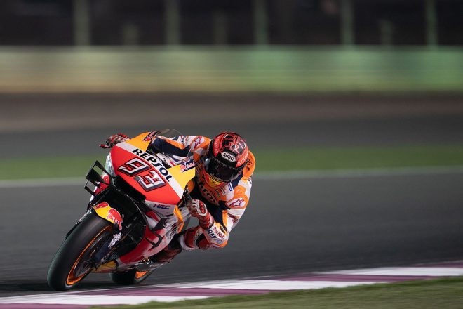 初日10番手だったマルケスは、2日目に5番手まで浮上した