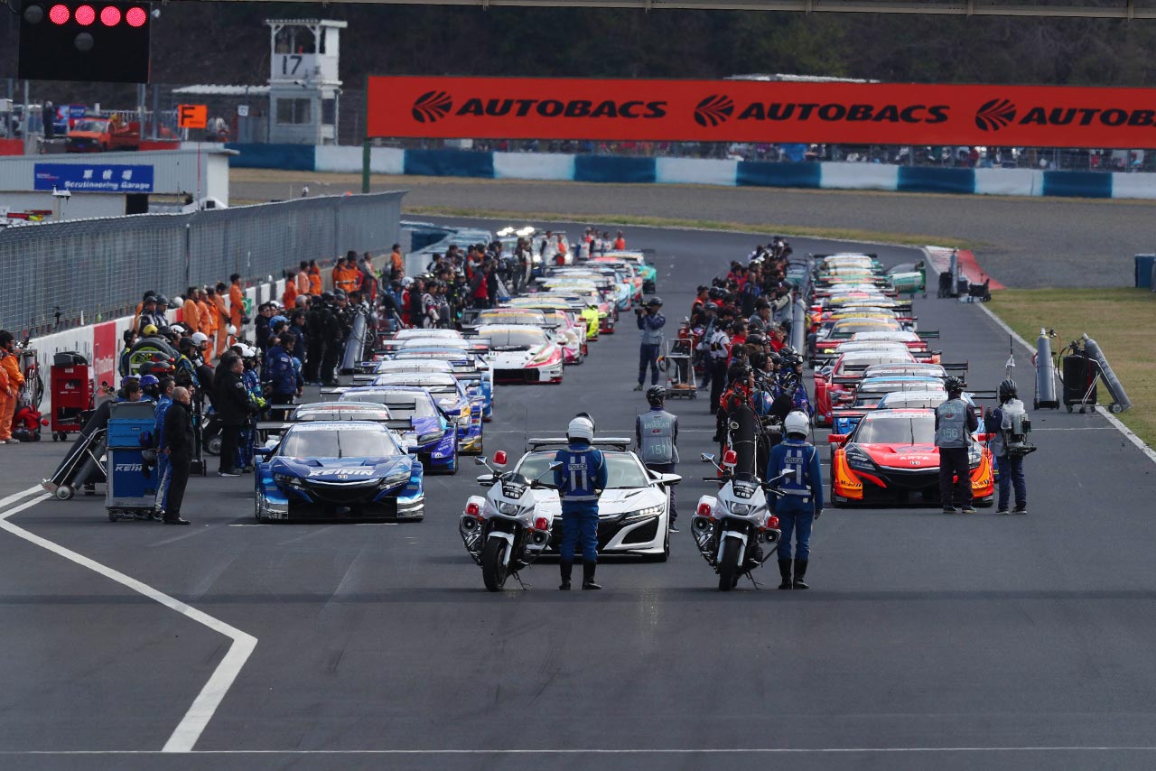 2018年のスーパーGT第1戦岡山の様子。2019年の開幕戦は4月13～14日に開催される