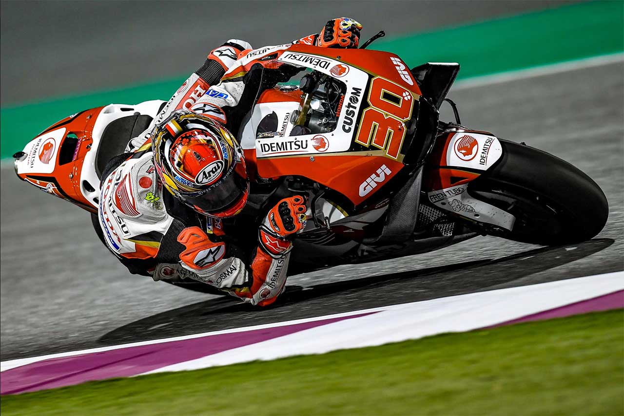 転倒はあったものの、トップ10圏内でテストを終えた中上