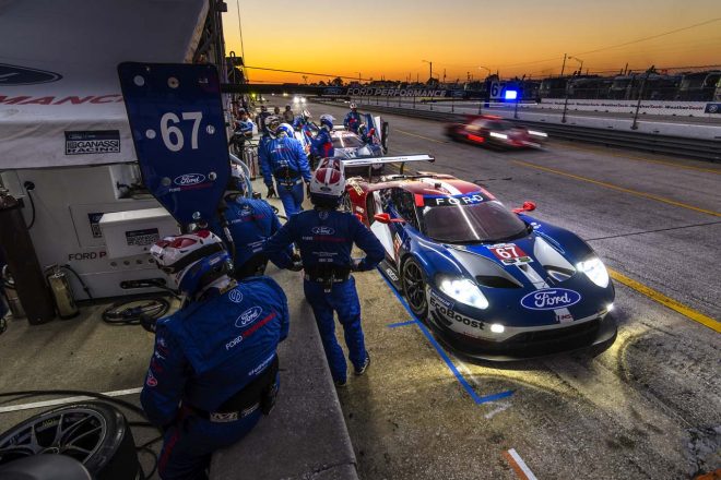 2018年IMSA第2戦セブリング12時間に参戦したフォード・チップ・ガナッシ・レーシングのフォードGT