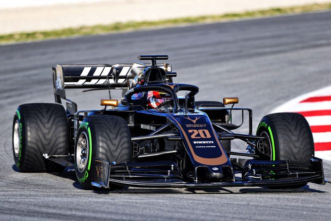 2019年F1バルセロナテスト2回目 ケビン・マグヌッセン ハースVF-19