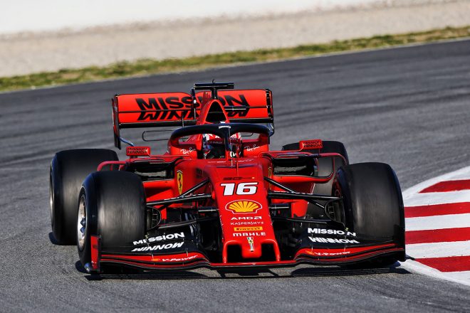 2019年F1バルセロナテスト2回目　シャルル・ルクレール　フェラーリSF90