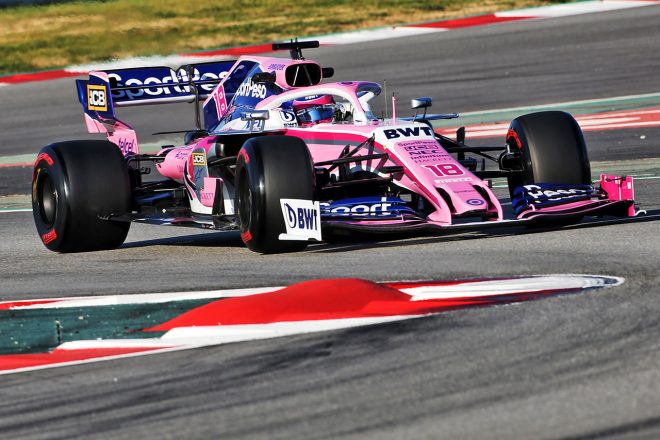 2019年F1バルセロナテスト2回目　ランス・ストロール　レーシングポイントRP19