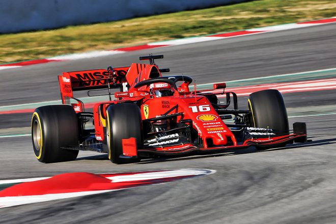 2019年F1バルセロナテスト2回目　シャルル・ルクレール　フェラーリSF90