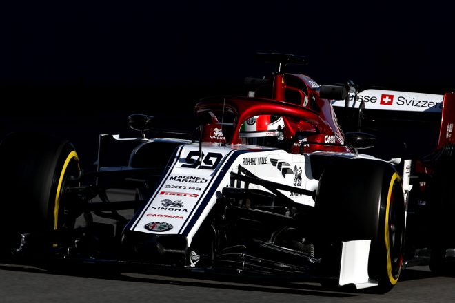 2019年F1バルセロナテスト2回目　アントニオ・ジョビナッツィ　アルファロメオC38