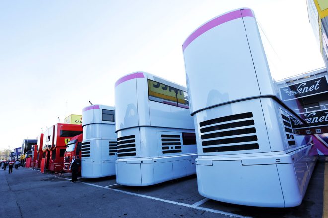 レーシングポイントF1 モーターホーム
