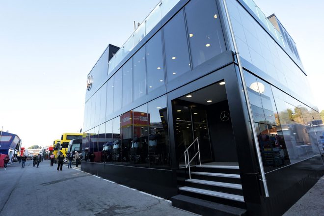 メルセデスF1 モーターホーム