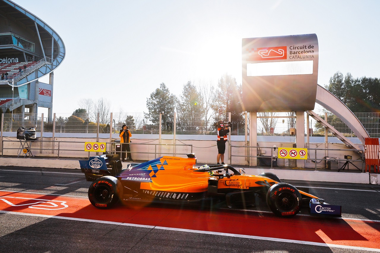 2019年第2回F1テスト1日目　ランド・ノリス（マクラーレン）