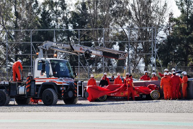2019年F1バルセロナテスト2回目　セバスチャン・ベッテル　フェラーリSF90