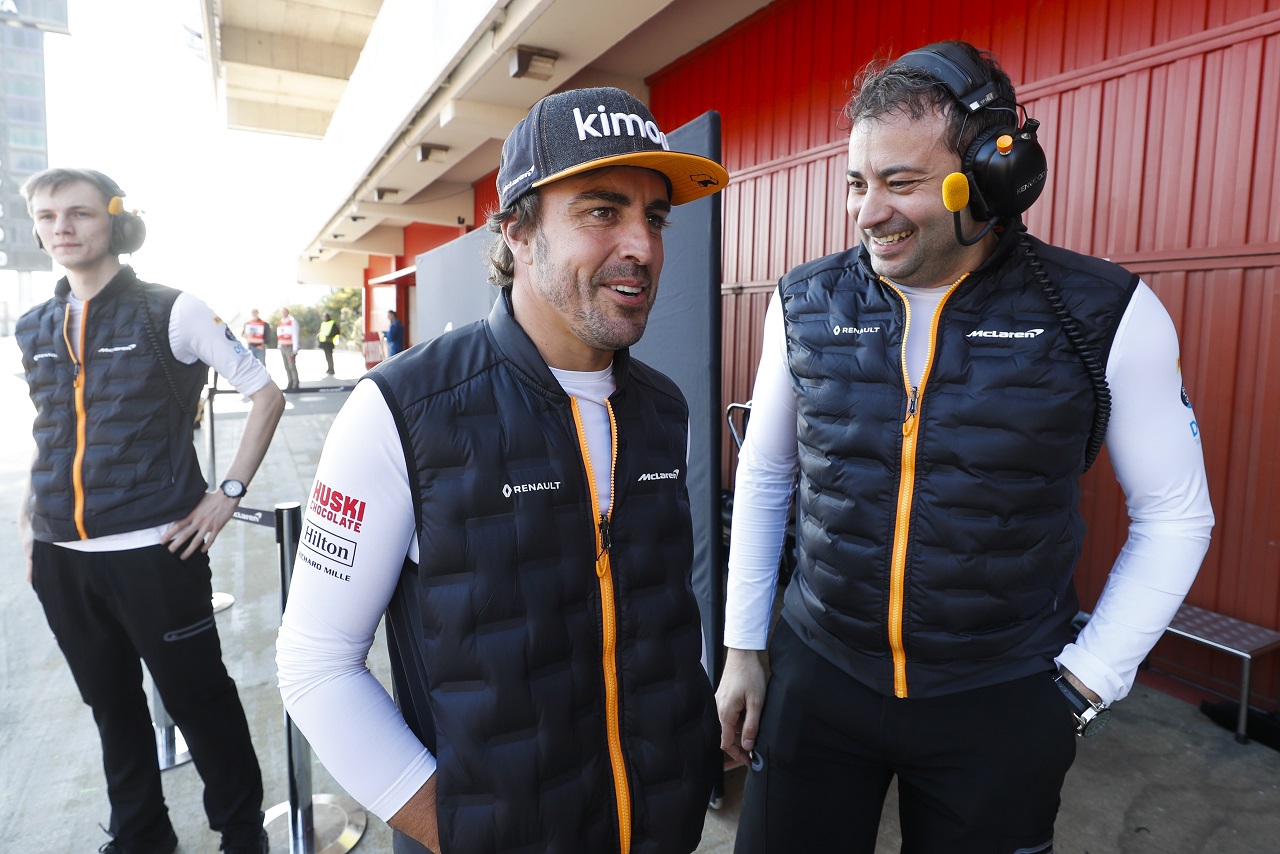 2019年第2回F1テスト1日目　フェルナンド・アロンソがマクラーレンとアンバサダー契約、テスト現場を訪問
