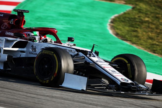 2019年F1バルセロナテスト2回目　アントニオ・ジョビナッツィ　アルファロメオC38