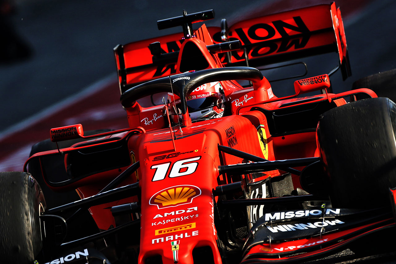 2019年F1バルセロナテスト2回目　シャルル・ルクレール　フェラーリSF90
