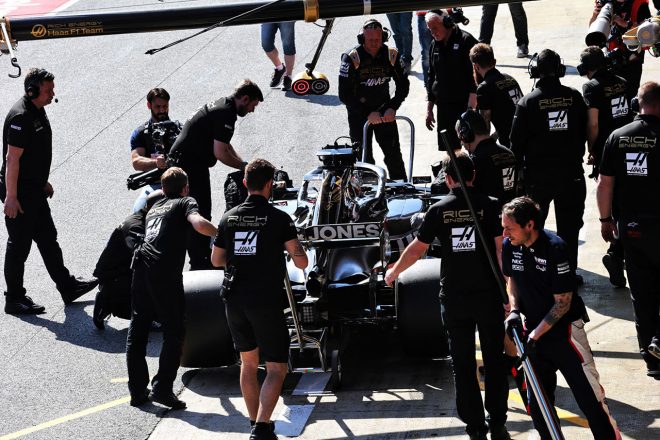 2019年F1バルセロナテスト2回目 ケビン・マグヌッセン ハースVF-19