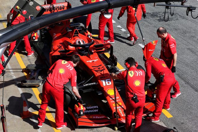 2019年F1バルセロナテスト2回目　シャルル・ルクレール　フェラーリSF90