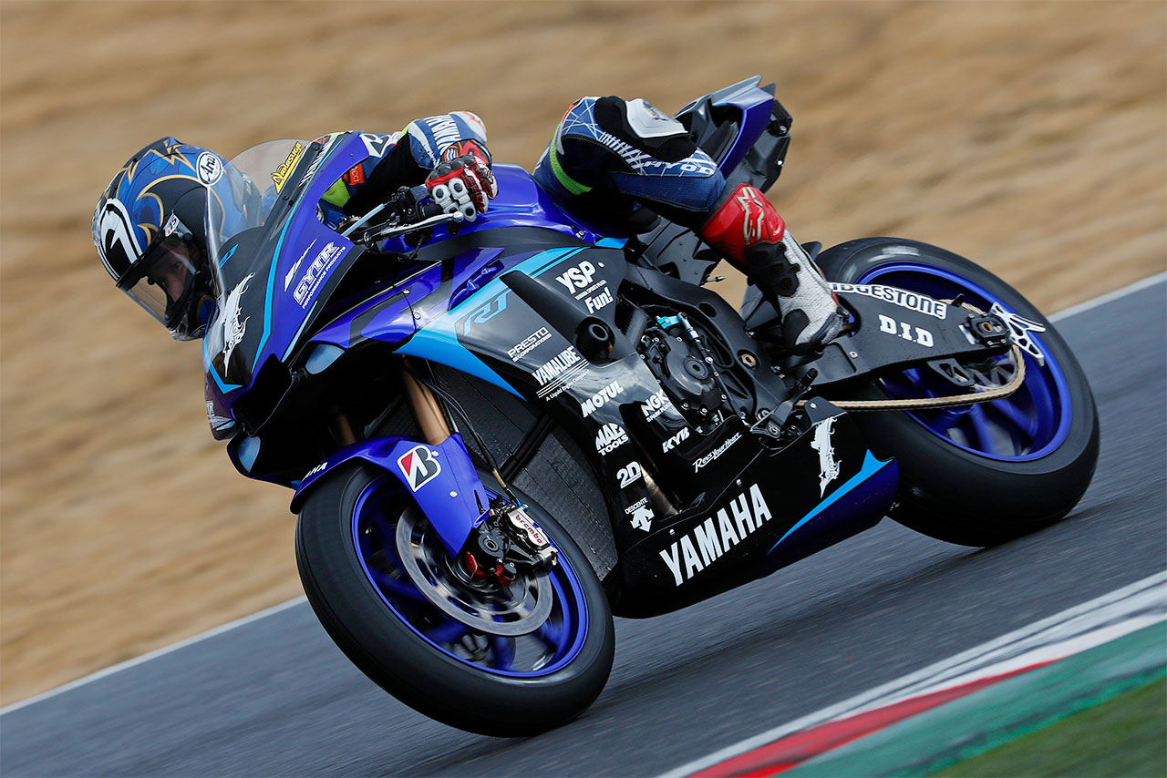 十分なマージンを取って2番手のタイムを記録した中須賀克行（YAMAHA FACTORY RACING TEAM）