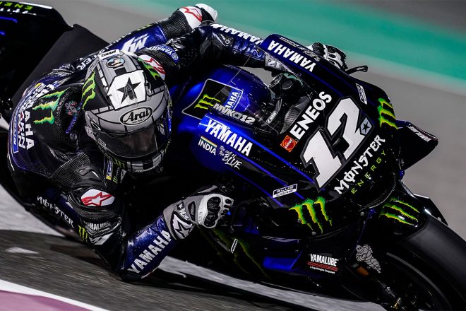 エッジグリップの不足を訴えるマーベリック・ビニャーレス（モンスターエナジー・ヤマハMotoGP）