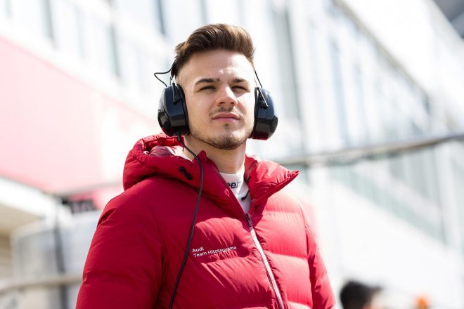 Hitotsuyama Audi R8 LMSをドライブしたアレッシオ・ピカリエロ