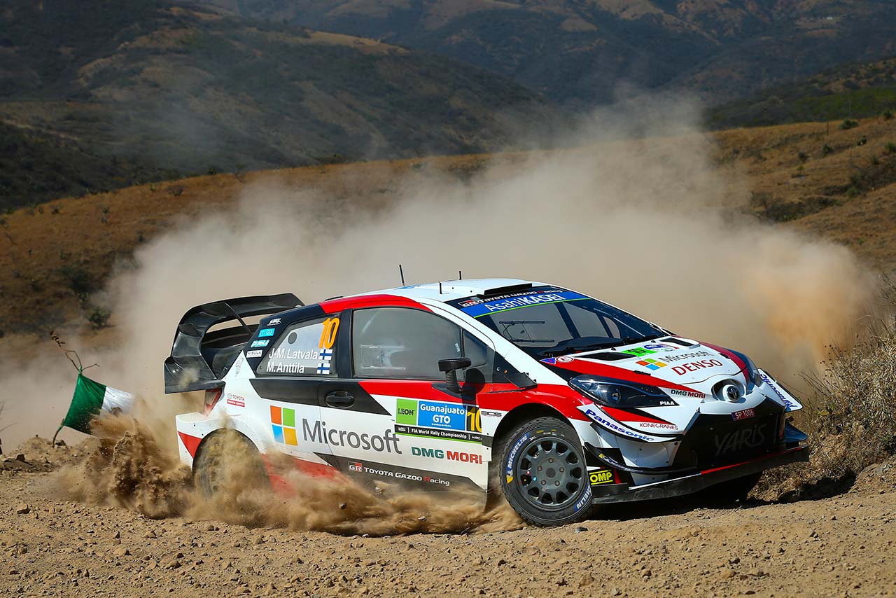 競技2日目までトップ5圏内につけていたヤリ-マティ・ラトバラ（トヨタ・ヤリスWRC）