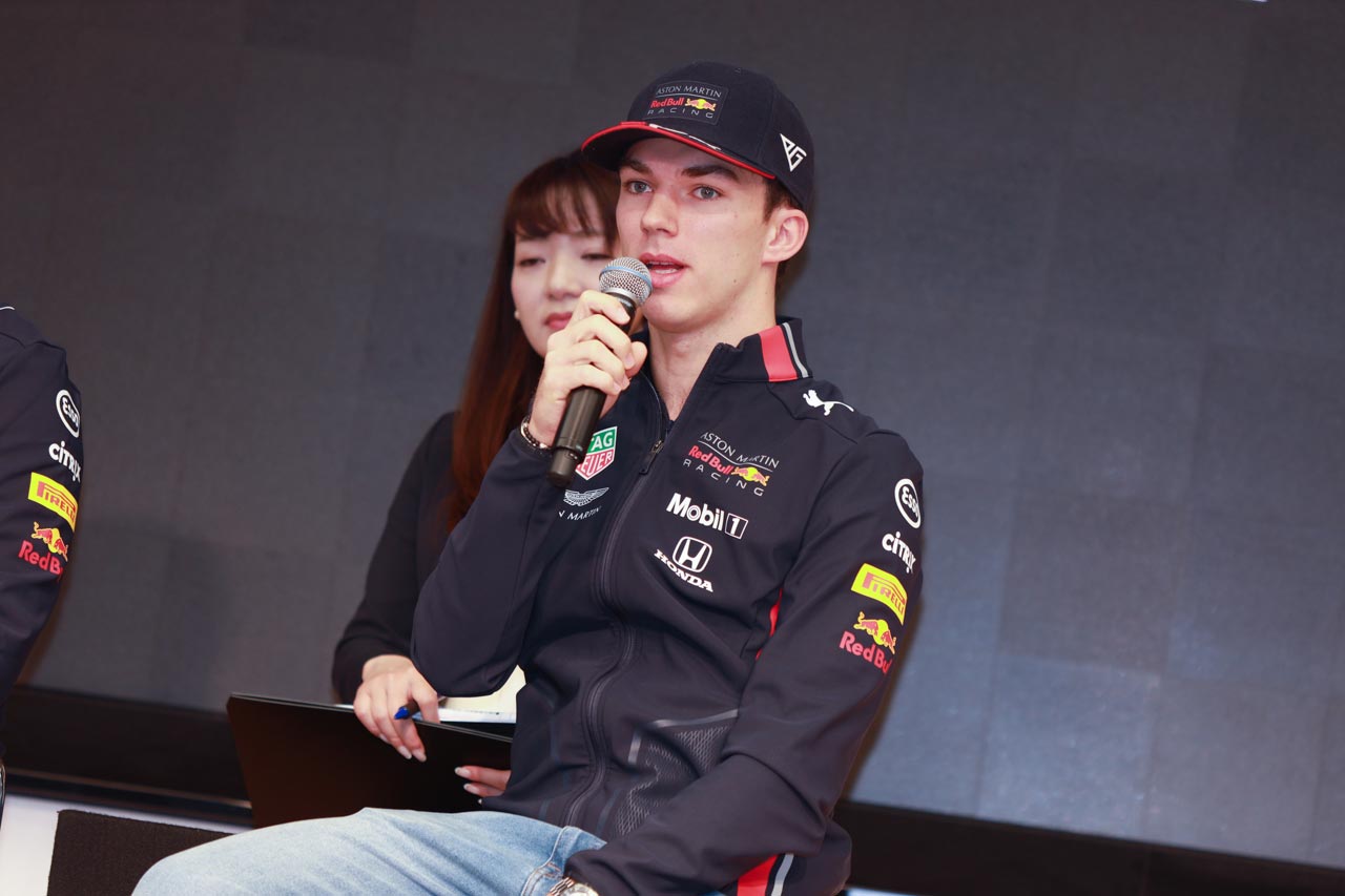 『2019 Honda F1 Kick OFF 記者会見』　ピエール・ガスリー