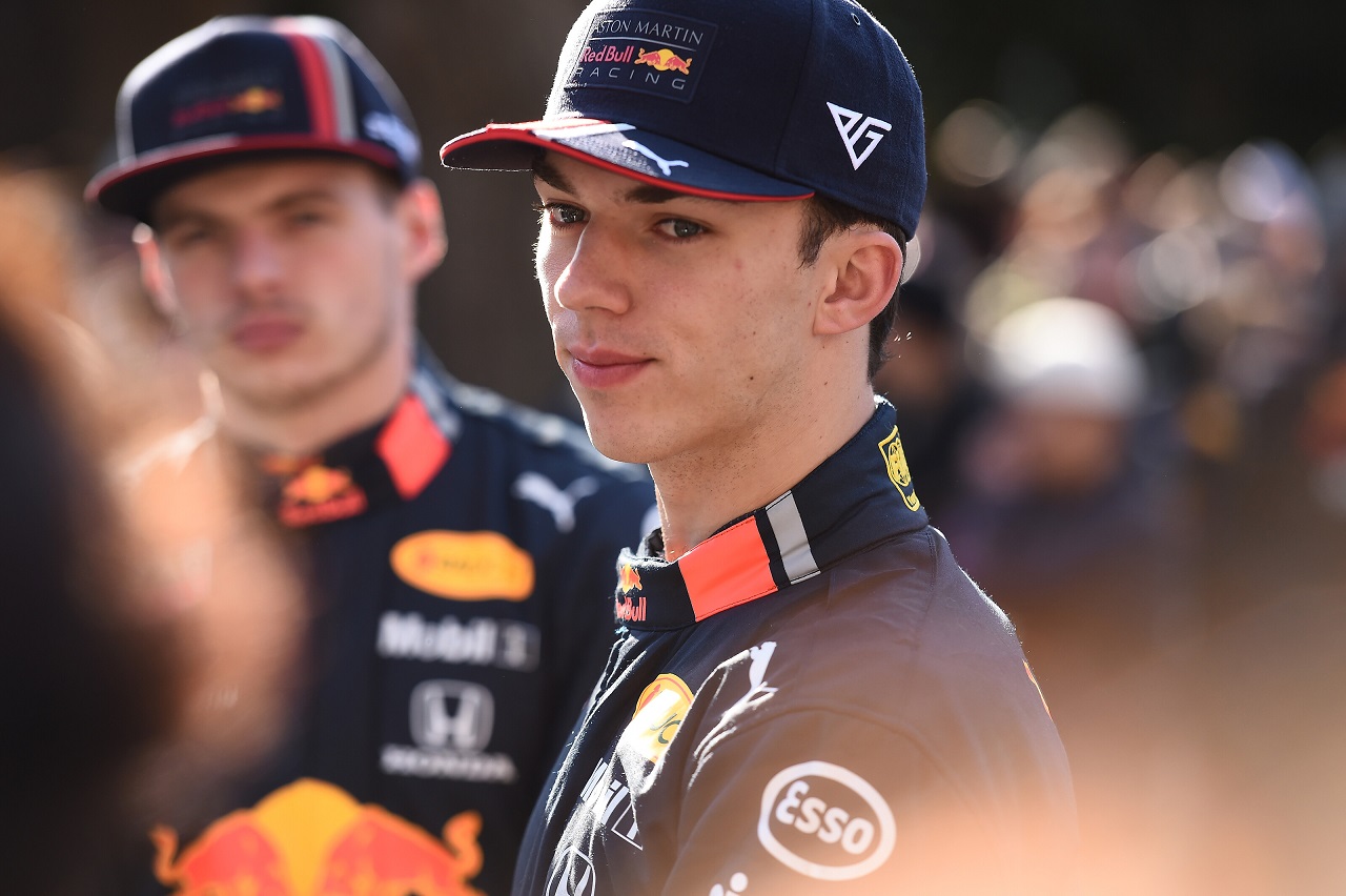 ピエール・ガスリーとマックス・フェルスタッペン（レッドブル・ホンダ）