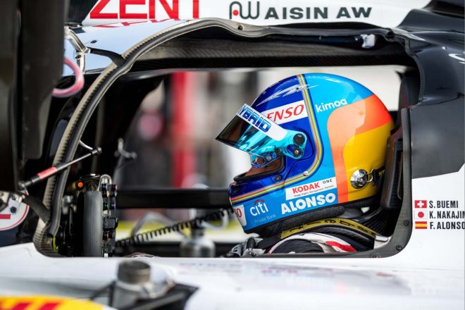 全体2番手タイムを記録した8号車トヨタのフェルナンド・アロンソ