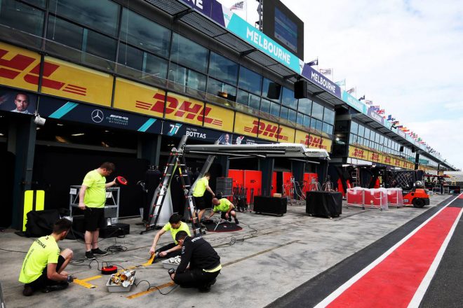 F1開幕戦オーストラリアGP ピット