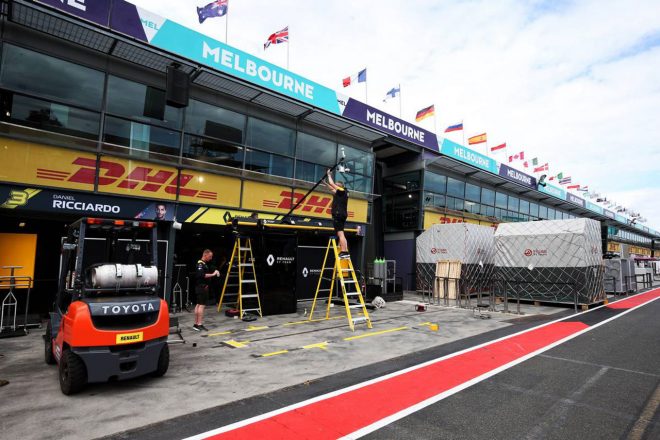F1開幕戦オーストラリアGP ピット