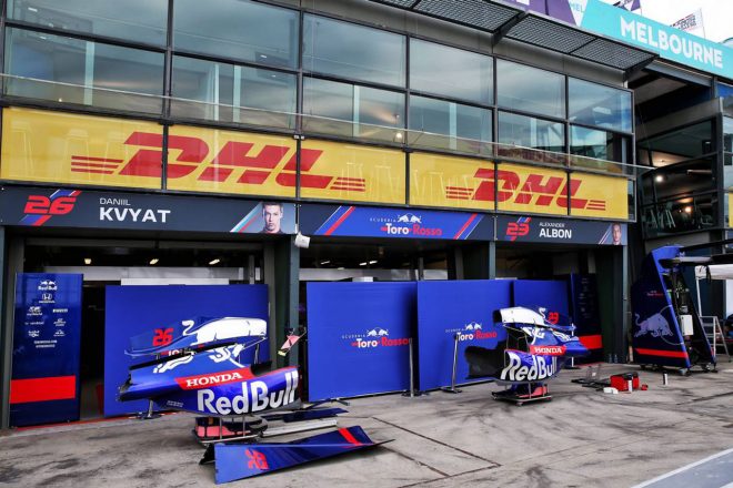 F1開幕戦オーストラリアGP トロロッソ・ホンダ ピット