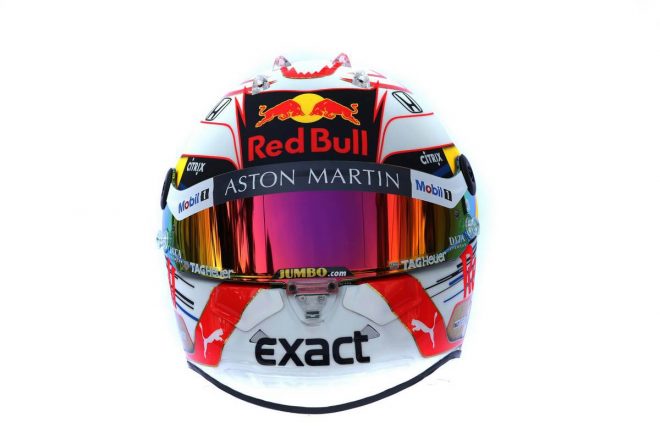 2019年F1ヘルメット：マックス・フェルスタッペン（レッドブル・ホンダ）