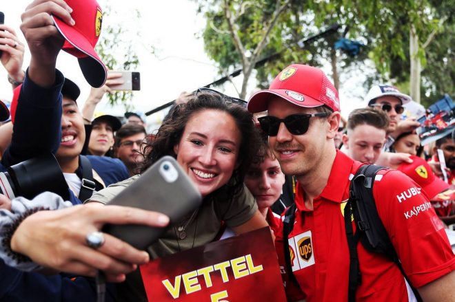 2019年F1第1戦オーストラリアGP金曜　セバスチャン・ベッテル（フェラーリ）