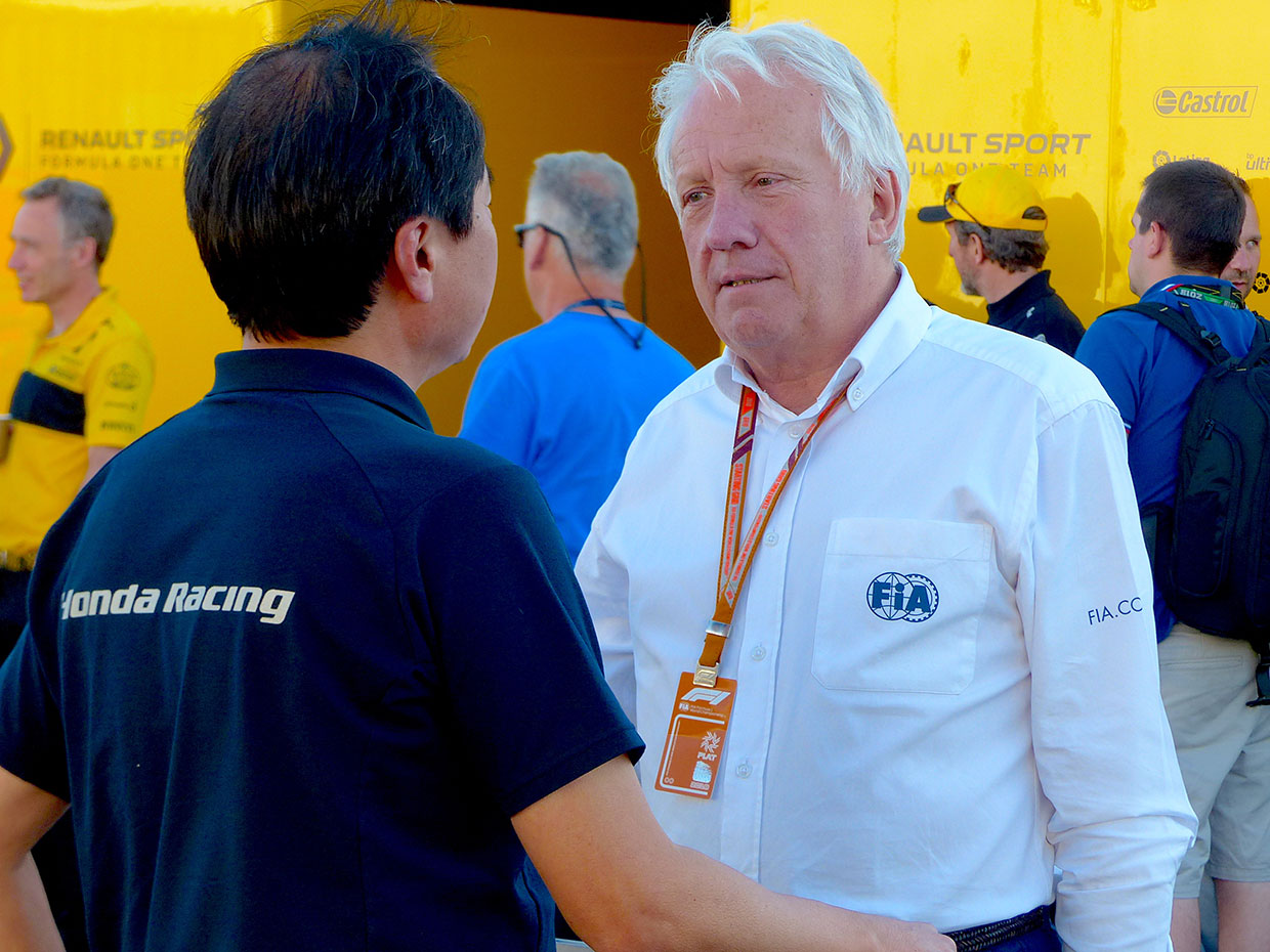 何度もミーティングを重ねてきた田辺豊治ホンダF1テクニカルディレクターとチャーリー・ホワイティング