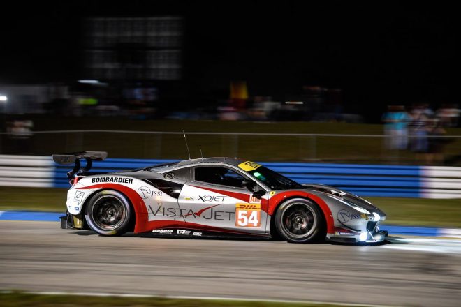 GTEアマクラス2位となったスピリット・オブ・レースの54号車フェラーリ488 GTE