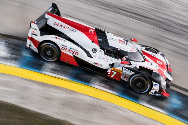 総合2位でフィニッシュした7号車トヨタTS050ハイブリッド