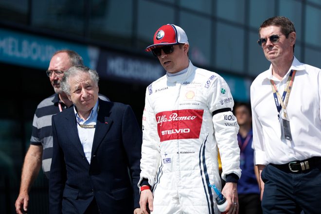 2019年F1開幕戦オーストラリアGP決勝日　キミ・ライコネン（アルファロメオ）